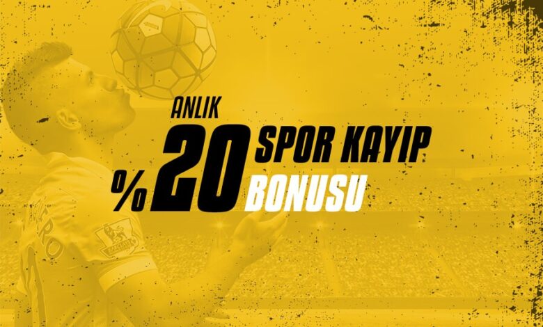 Kolaybet Anlık Spor Bahisleri Kayıp Bonusu