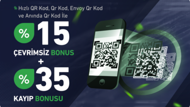 QR Kod Bonusu 15 Çevrimsiz Bonus + 35 Kayıp Bonusu