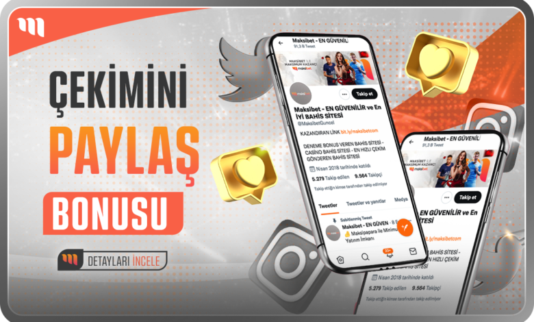 Maksibet Çekimini Paylaş Bonusu