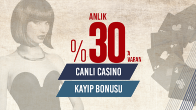 Oleybet Canlı Casino Kayıp Bonusu